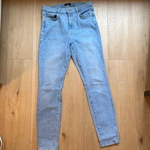 7 for all Mankind high waist skinny palm jeans sz 31.